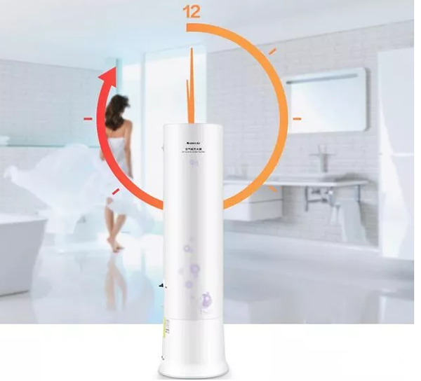 高科技空气能热水器，不仅节能恒温，而且容量也大