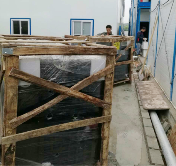 中国建筑工地空气能热水工程