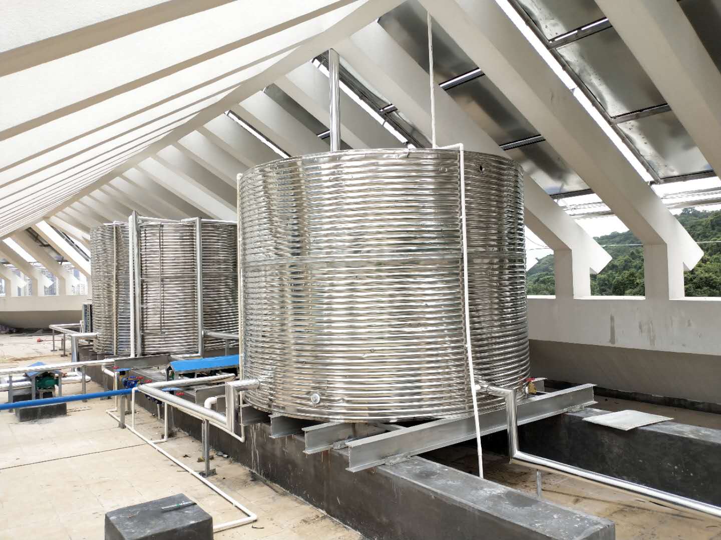 工地临建｜商用空气能热水工程汇总