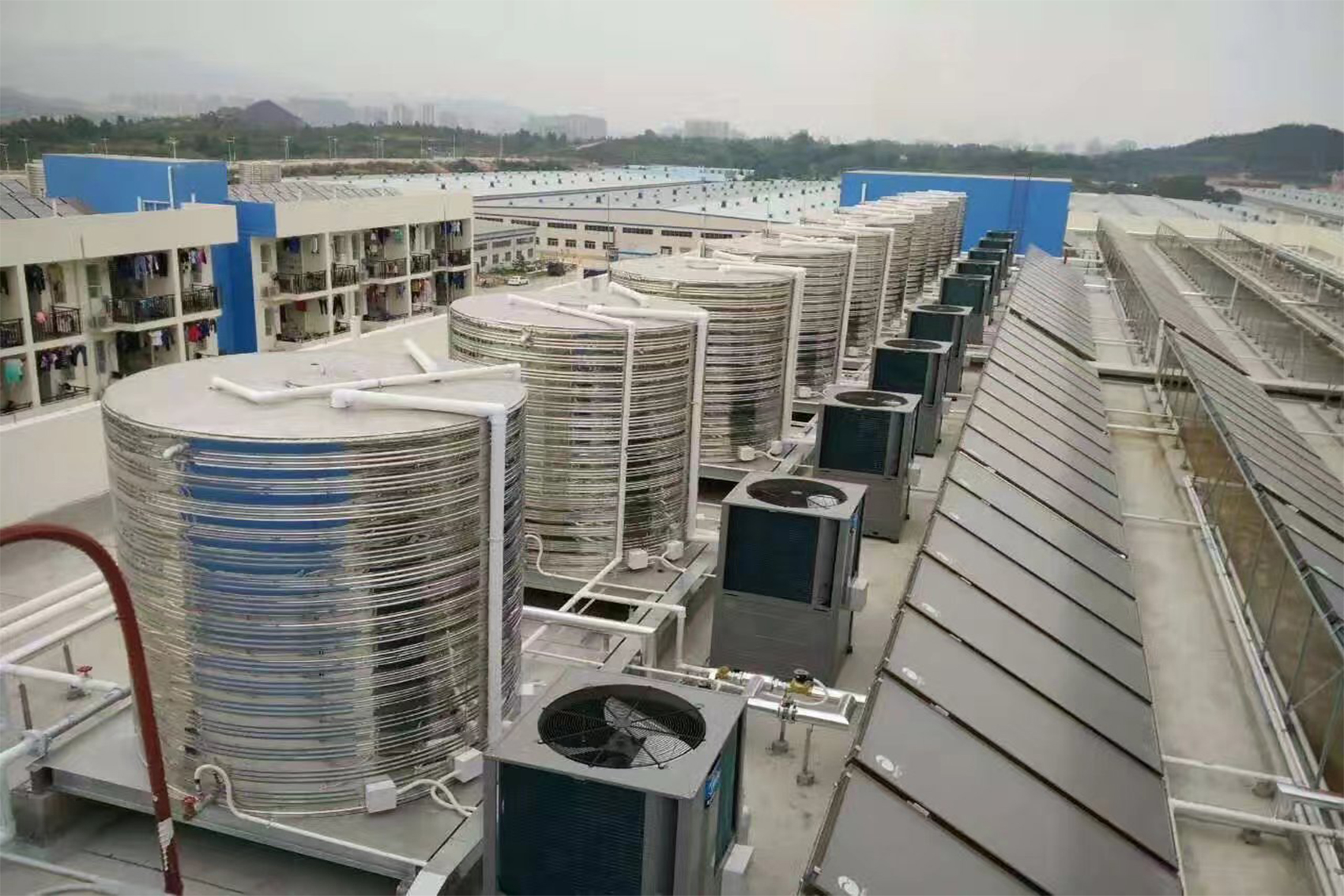 工地临建宿舍热水，找哪些空气能厂家